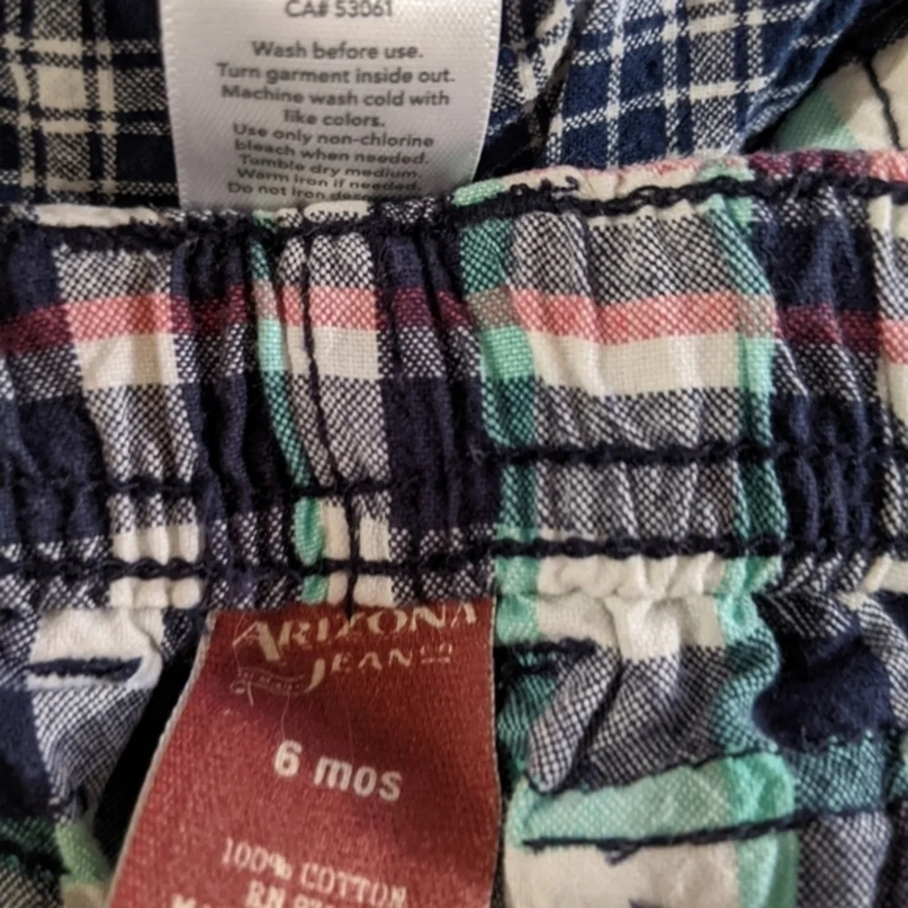 Boys plaid cotton‎ shorts 6 months Carter's Arizona Koalakids
